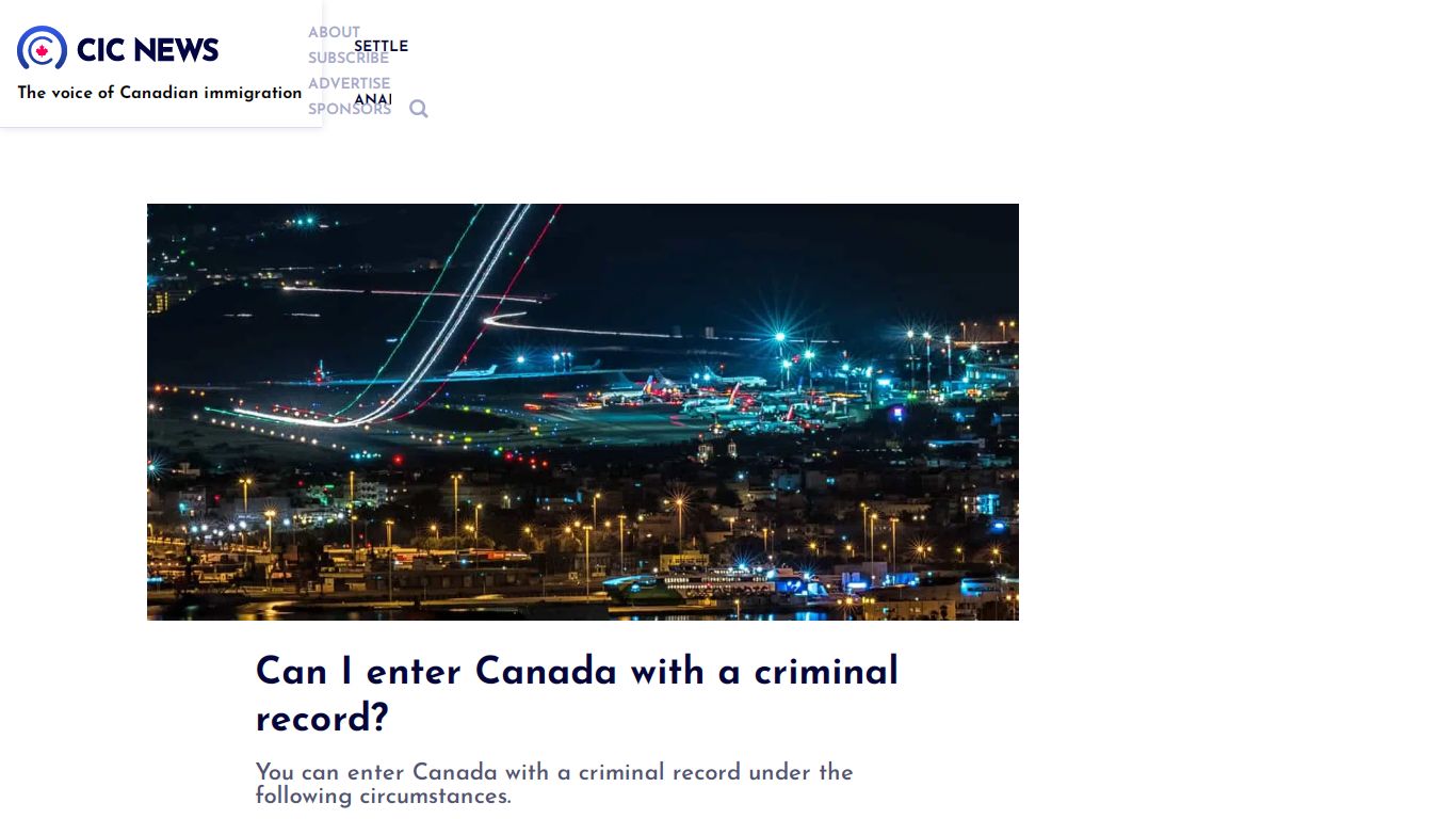 Can I enter Canada with a criminal record? | Canada ...